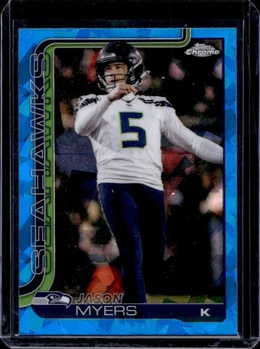 2025 Topps Chrome Sapphire Jason Myers #280 Seahawks