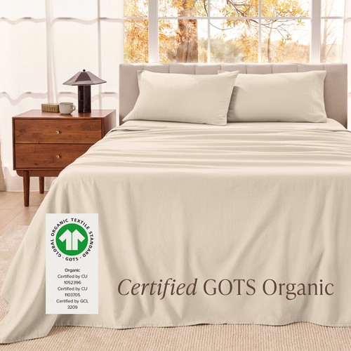 Bare Home Organic Cotton Flannel Sheet Set - 100% Cotton - Double Brushed - Picture 37 of 105