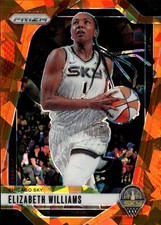 2024 Panini Prizm WNBA Ice Orange Prizms Elizabeth Williams Card #24