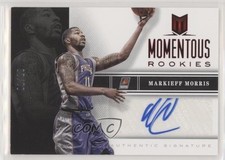 2012-13 Panini Momentum Momentous Rookies Red 1/10 Markieff Morris #79 Auto 4l0