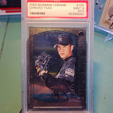 2000 Bowman Chrome Chin-Hui Tsao Rookie Card #192 PSA 9 Rockies Baseball. rookie card picture