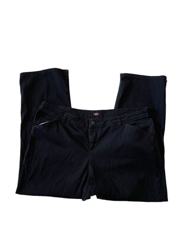 Dickies Work Pants Relaxed Fit Black Women’s Size 18P 38x27 Good Condition - Picture 11 of 15