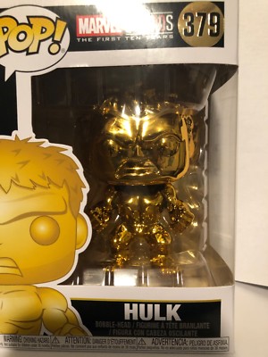 Marvel Studio's 10th Anniversary Chrome Hulk Pop! Vinyl Figure #379