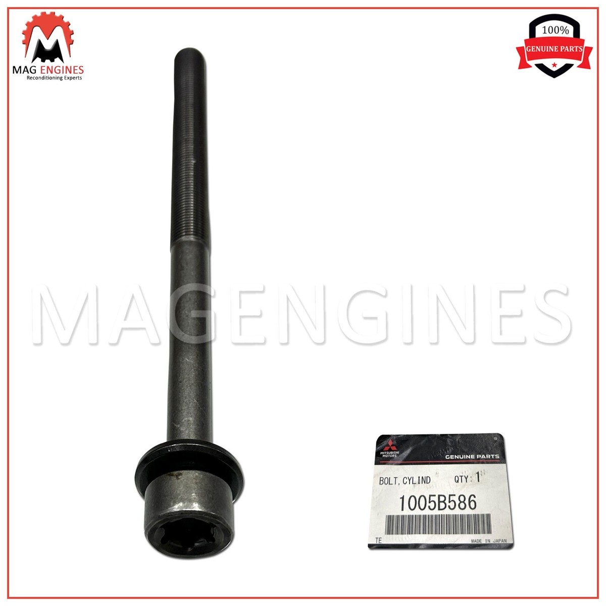 1005B586 GENUINE OEM CYLINDER HEAD BOLT SET MITSUBISHI 4N13 4N14 