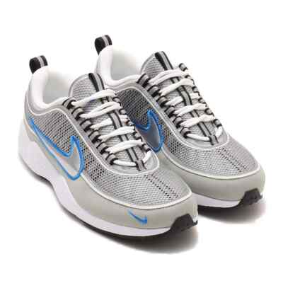 HF9117-003 Nike Air Zoom Spiridon Metallic Silver and Signal Blue (Herren)