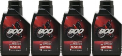 Motul 800 2T Factory Line Off Road vollsynthetisches Motoröl 4x 1l = 4 Liter