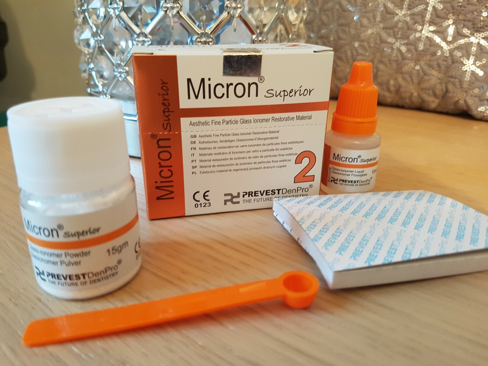 Permanent tooth White Dental glass ionomer Cement Kit for Lost Fillings