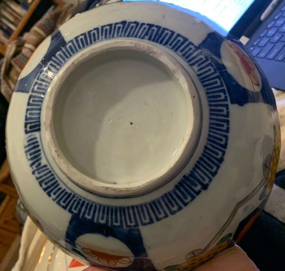 Antique Japanese Satsuma Punch Bowl With Painted Panels Meiji Period eBay