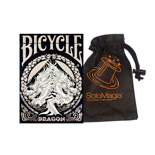 Mazzo di carte Bicycle - Dragon Playing Cards - con SOLOMAGIA Card Bag