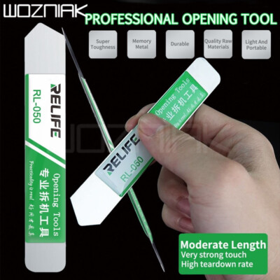 Relife Flat Steel Pry Repair Opening Tool For iPhone Screen LCD 15 14 16 12 XS 7