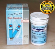 1 Box (10 Streifen) Blut Cholesterin Teststreifen Easy Touch EasyMate EasyLife
