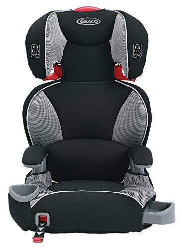 high back booster with latch system