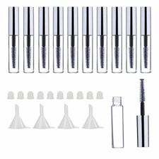Empty Mascara Tube and Wand DIY Container with Cap Eyeliner Tubes & Funnels