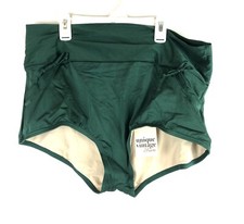 Unique Vintage, Women  s Green High Waist Bikini Bottom, Size XXXL