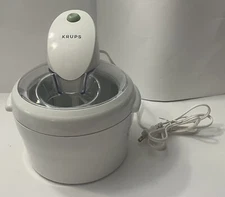Krups La Glaciere Ice Cream Maker Sorbet Maker Type 358 Electric 1.5 qt Tested