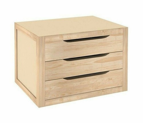 Commode décor bois et cannage 3 tiroirs teinte naturelle - 90 x 40 x 80 Commode décor bois et cannage 3 tiroirs teinte naturelle - 90 x 40 x 80