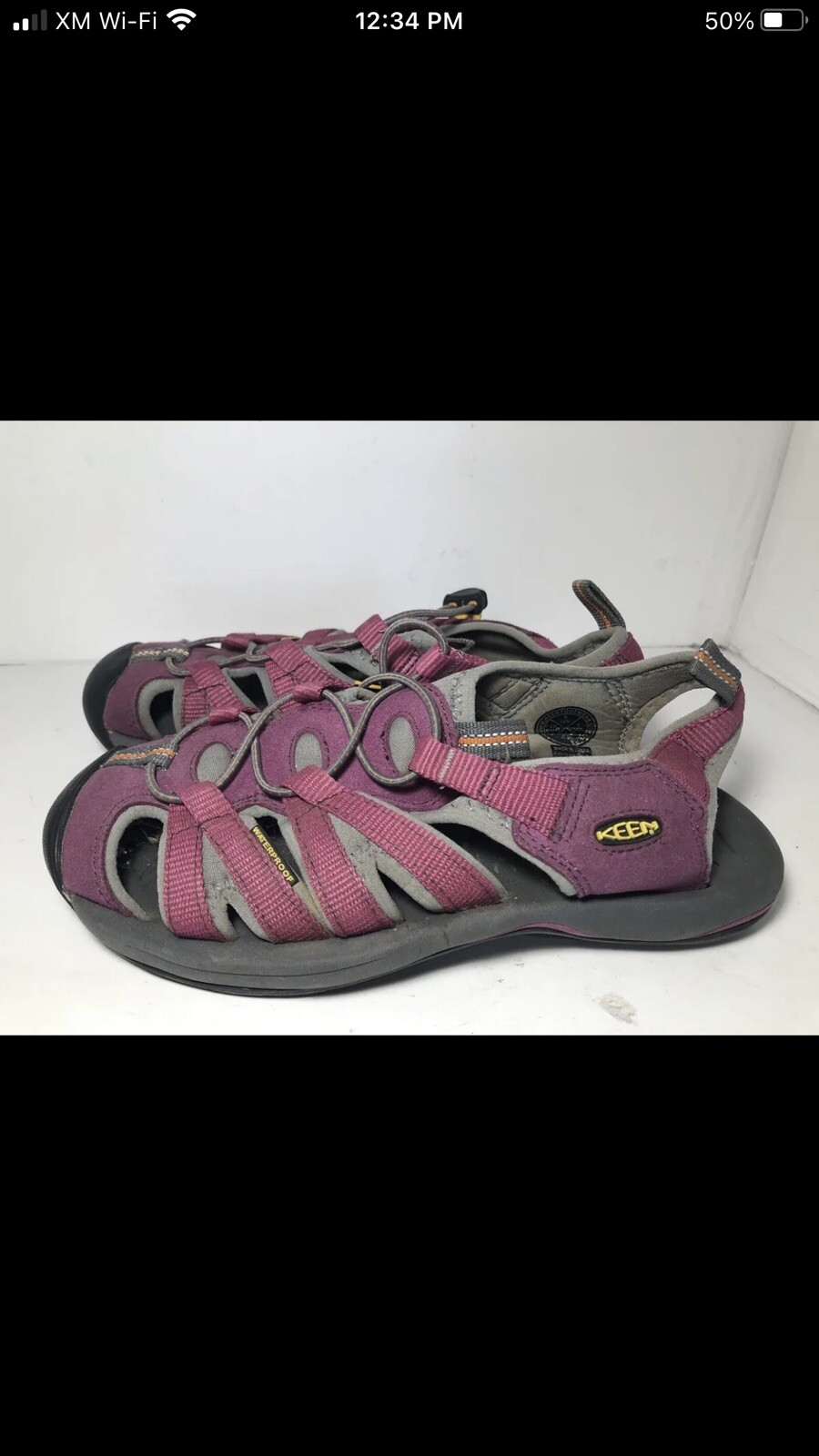 Sandali da spiaggia KEEN Clearwater CNX impermeabili viola taglia 5