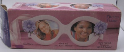 Sunglasses Hand-Painted Polystone Picture Frame with 3-D Details
