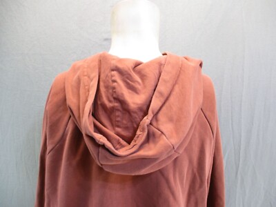 Nike Size M Womens Brown Cotton Collared Athletic Hoodie 5BL Nike Size M Womens Brown Cotton Collared Athletic Hoodie 5BL