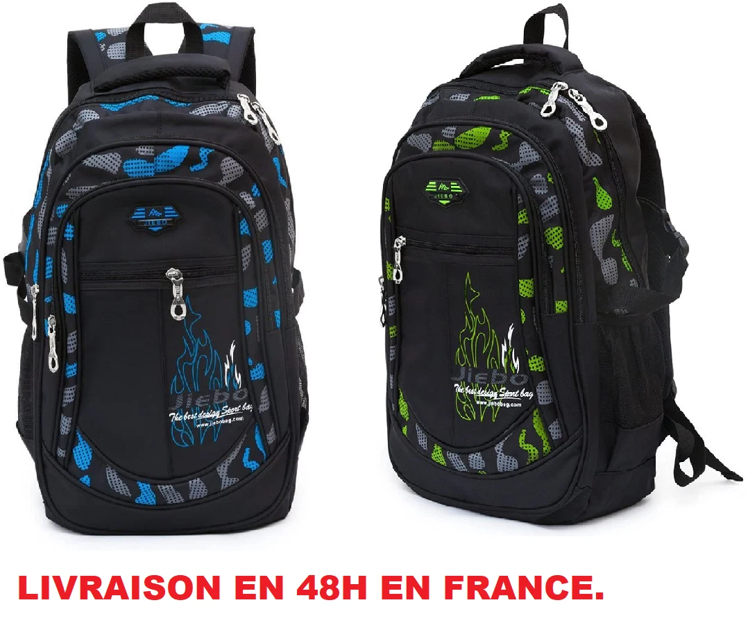 Nike SAC A DOS Cartable femmes homme Noir d'école Grande capacité