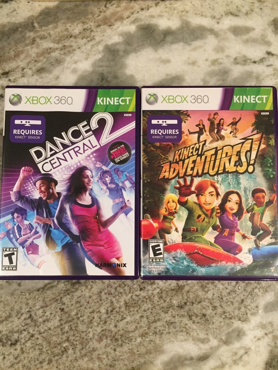 Xbox360+Kinect +ダンスソフト2個とアドベンチャー xbox 360 kinect Dance Central 2 Kinect Adventures | eBay