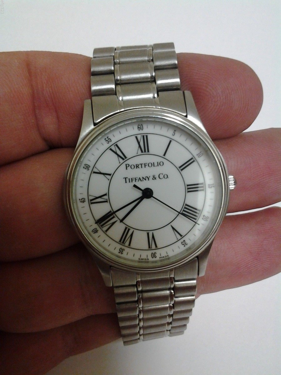Tiffany & Co. Portfolio 時計 Tiffany & Co. Portfolio Two-Tone Watch, New Crystal, Battery