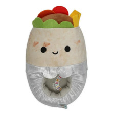Squishmallows Bernardo the Burrito Plush Kids Slipper Child Size 13-1 New