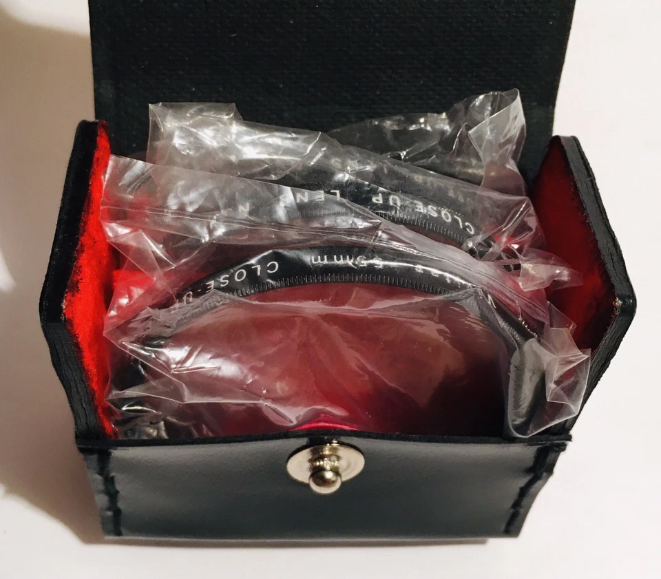 Rare Vivitar 55mm Close-Up Macro Lens Filter Set +1 +2 +4 W/ Case Original Box - Image 2 of 4