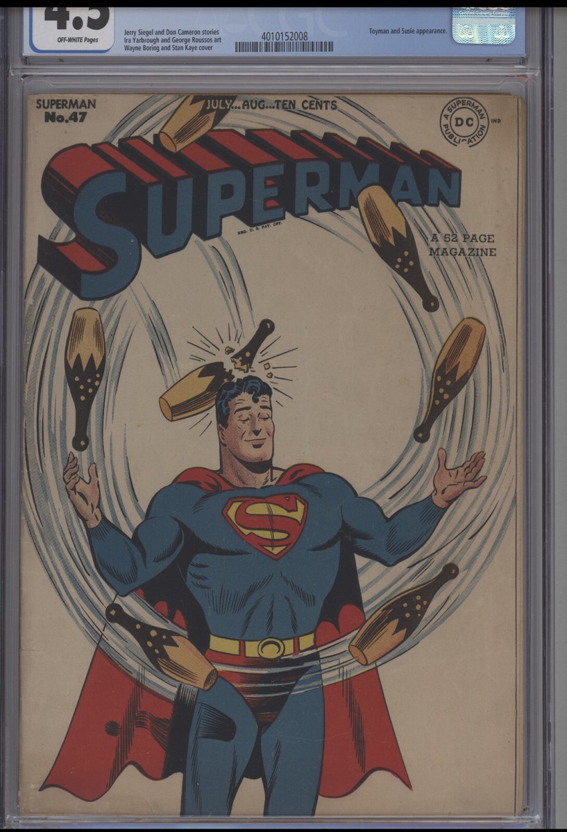 1947 DC SUPERMAN #47 CGC 4.5 Off-White Pages | eBay