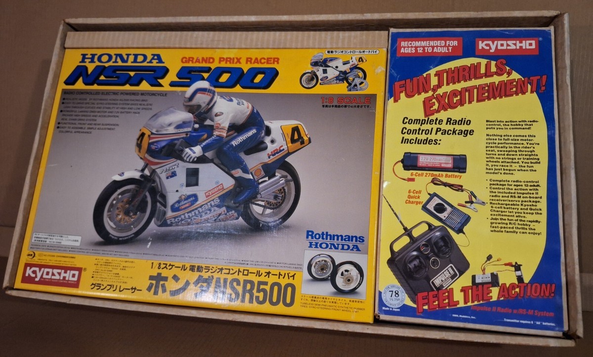 Rare Vintage Original 1989 Honda NSR 500 1:8 Scale Complete R/C