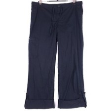 Banana Republic Pants Women 2 Navy Cargo Utility Adjustable Hem Relaxed Fit