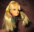 VTG TNT PJ BARBIE Friend DOLL HEAD ONLY BLONDE HAIR Long LASHES MOD 1969 1970