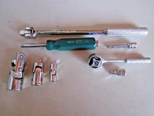 SK Tools USA 8-Piece Ratchet Breaker Bar Adapter Extension Set 1/4" 3/8" 1/2"