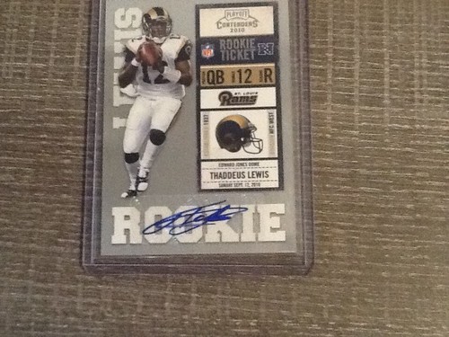 Thaddeus Lewis [Autograph] #194 2010 Playoff Contenders card