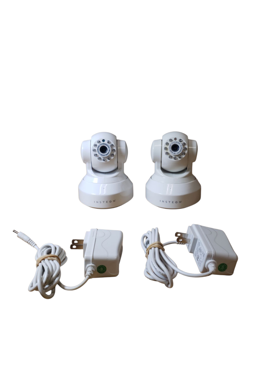Insteon Wireless Camera Pair FR4020A2 White tested