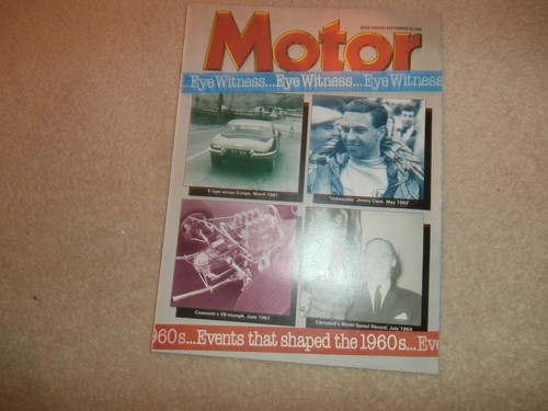 Motor. 1960s events .eye wtness. 1985