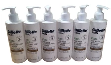 6 Gillette Mens Sensitive Skin Face Wash Shea Butter & Vitamin E 7.6 oz Healthy