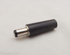 1x DC Power 5.5mm x 2.5mm Male Plug Soldering Connector Adapter Plastic Black