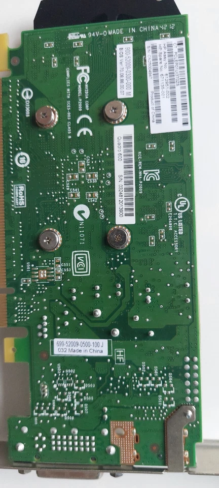 NVIDIA - QUADRO 600 - 612951-002 - 671135-001 - Graphics Card - New - Image 4 of 4
