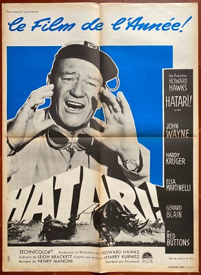 Plakat Hatari Howard Hawks John Wayne Elsa Martinelli 60x80cm