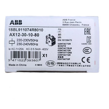 1pcs ABB AX12-30-10-80 Contactor
