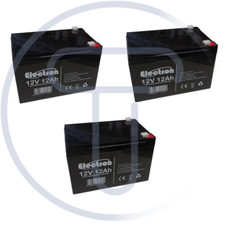 3 STÜCK BLEI AKKU 12V 12Ah LP12-12 6-DZM-12 E-BIKE UPS
