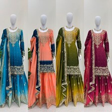 READYMADE SHARARA PALAZZO SALWAR KAMEEZ SUITS ANARKALI INDIAN KURTI WEDDING EID