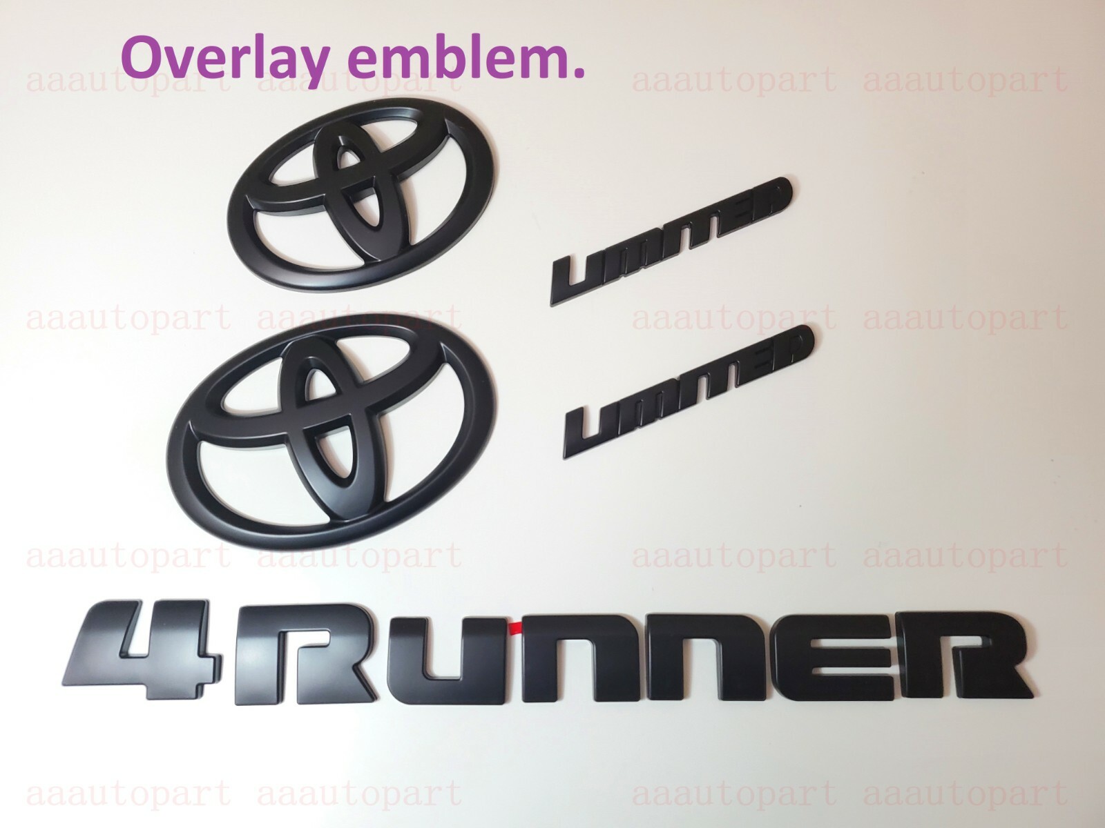 2014–2024 Toyota 4runner SR5 5PC Matte Blackout Overlay Kit - Australia