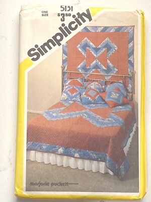 Simplicity Sewing Craft pattern Uncut 5131 String Quilt Twin, Queen, King