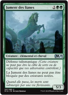 MTG Magic M19 - Vine Mare / Jument des lianes, French / VF