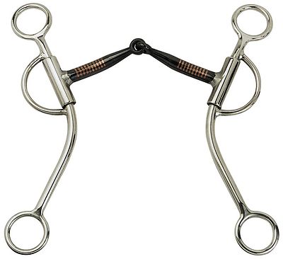 Busse Snaffle Bit mit Shanks , Westerngebiss Sweet Iron, Westernkandare