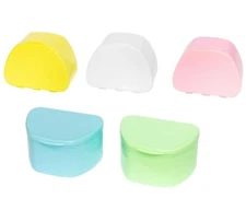 Assorted 50 Pack Bulk Denture Case Bath Holders Retainers Teeth Guards (Sealed)