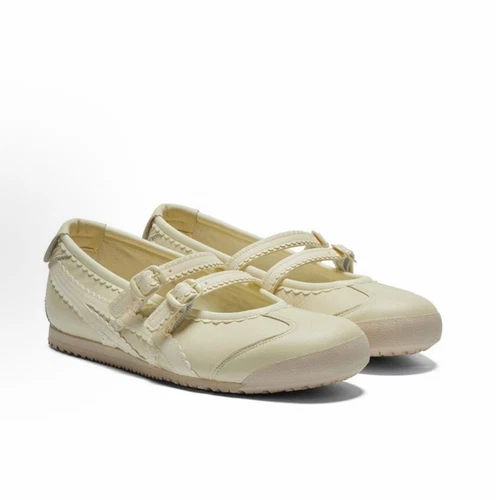 ASICS NUOVE scarpe Patou x Onitsuka Tiger Mexico 66 Mary Jane beige bianco ballerine