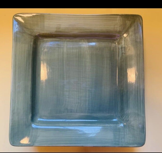 Set Of 2 Pier 1 Essential Colours 8” Green Square Salad Plates